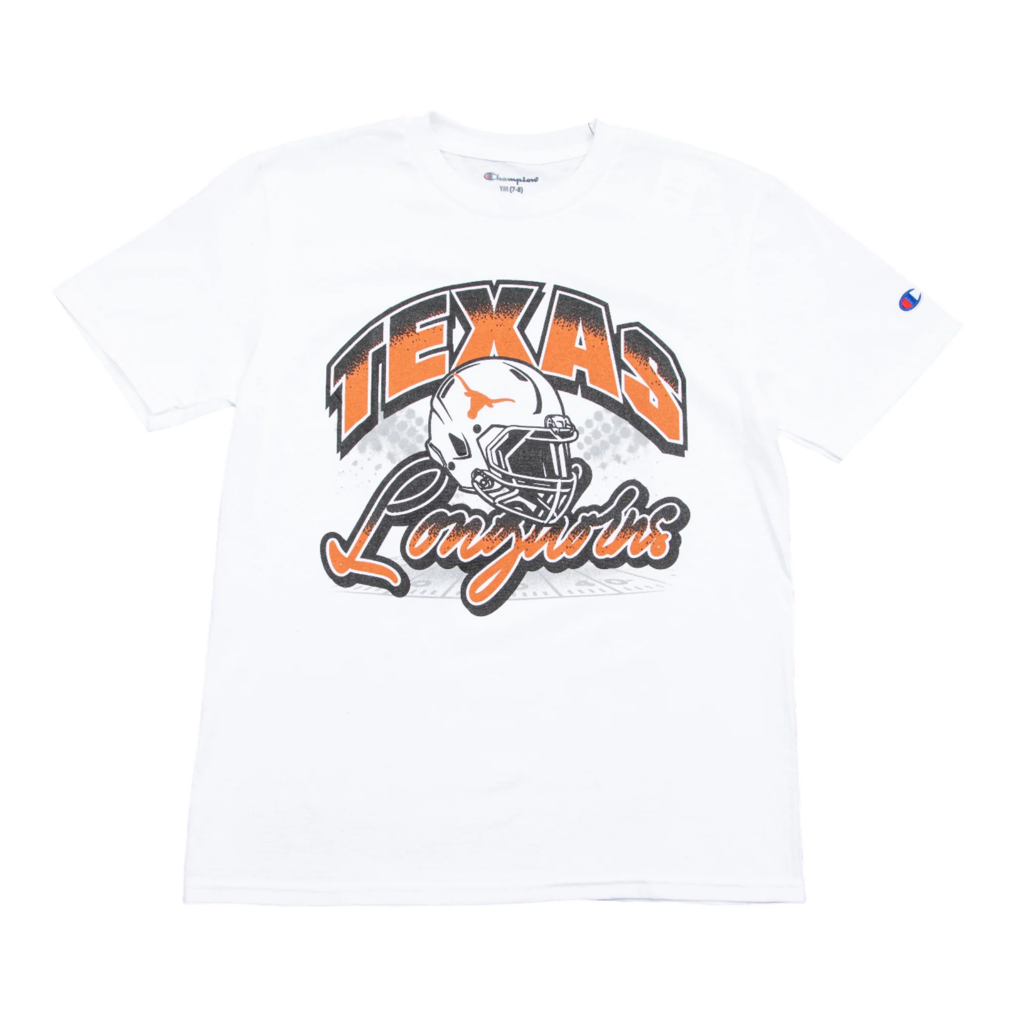 Youth Champion Texas Longhorns Football Helmet Short Sleeve Tee
