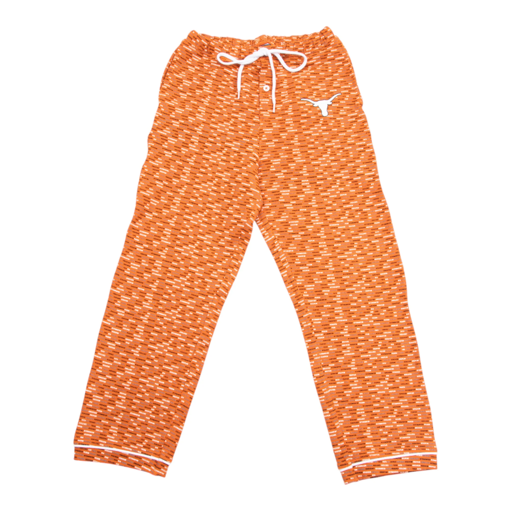 Youth Texas Longhorns Long Sleeve Button Down Pajama Set - Image 3
