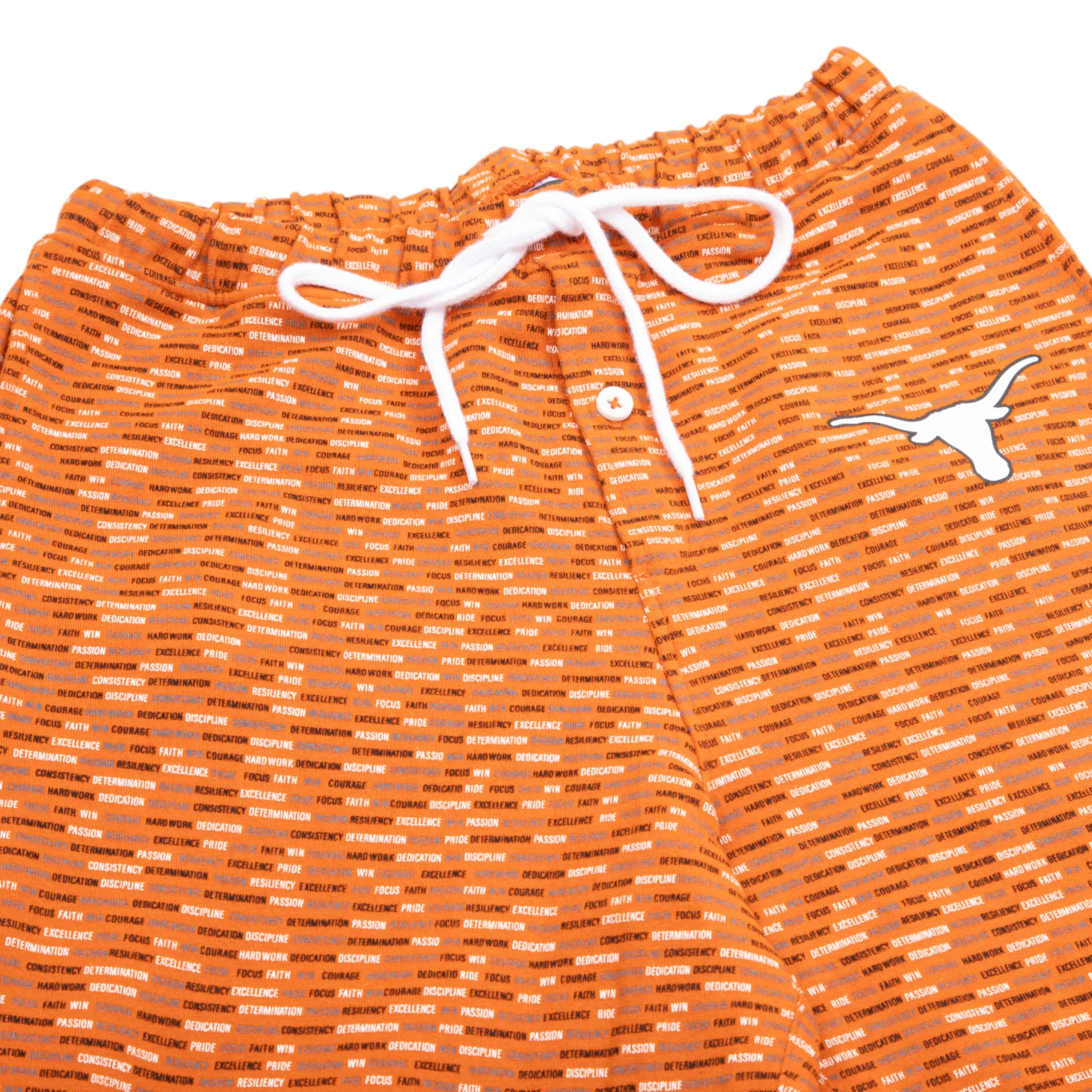 Youth Texas Longhorns Long Sleeve Button Down Pajama Set - Image 4